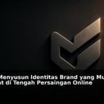 Visual konsep identitas brand yang kuat dan mudah diingat dalam pemasaran digital