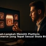 Ilustrasi pemilihan platform e-commerce yang tepat untuk bisnis